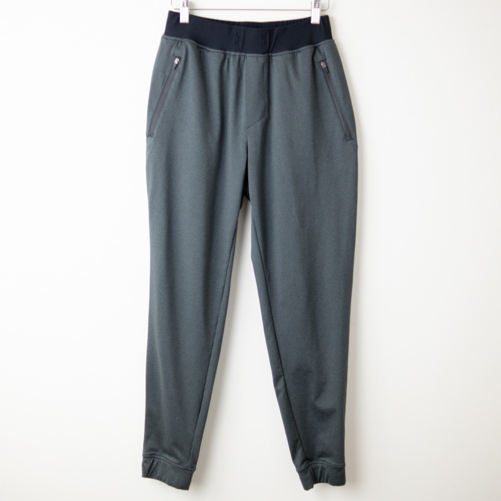 Barbell Apparell Ultralight Jogger Mens M Charcoal Gray Flexlite Zipper Pockets